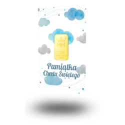 Sztabka Złota - Chrzest 3.11 g | PUDEŁKO I GRAWER GRATIS!