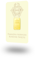 Sztabka Złota - Komunia 5 g | PUDEŁKO I GRAWER GRATIS! - obrazek 5