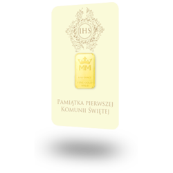 Sztabka Złota - Komunia 10 g | PUDEŁKO I GRAWER GRATIS!