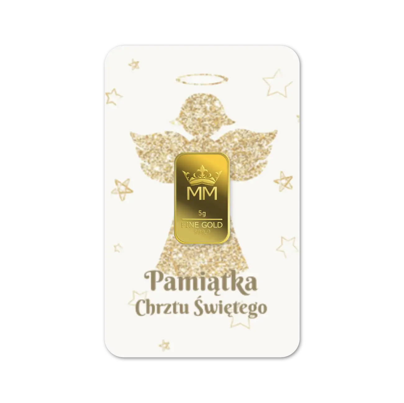 Sztabka Złota - Chrzest 5 g | PUDEŁKO I GRAWER GRATIS!