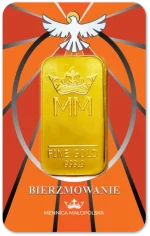 Sztabka Złota - Bierzmowanie 20 g | PUDEŁKO GRATIS!