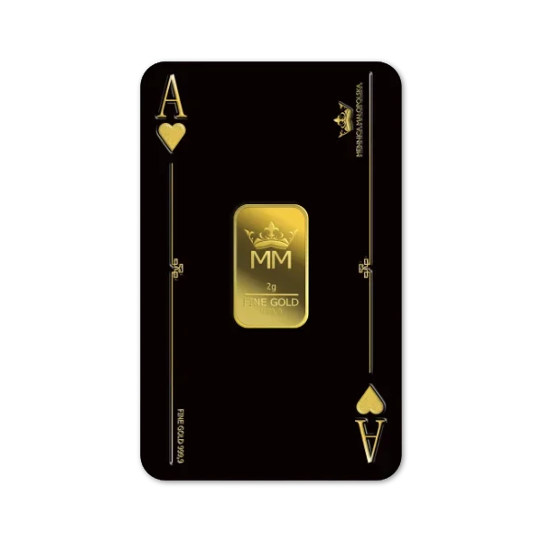 Sztabka Złota - Talia Asów 2 g | PUDEŁKO GRATIS!
