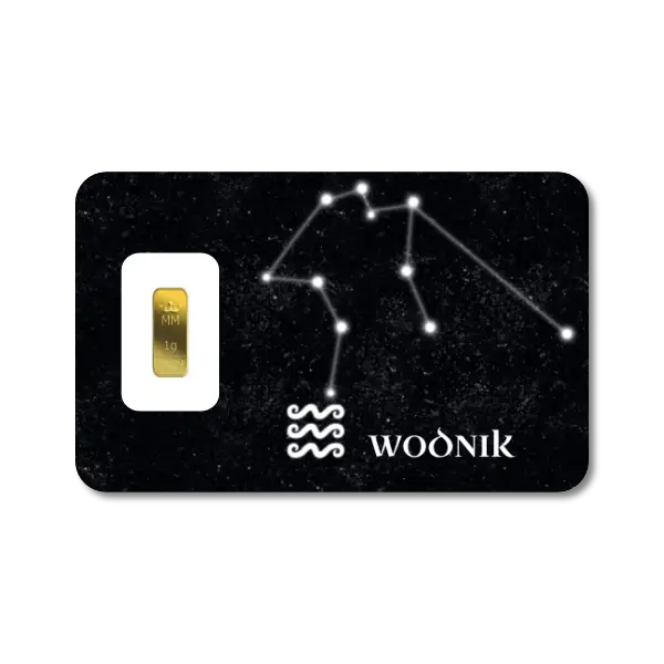 Sztabka Złota - Zodiak 1 g | PUDEŁKO GRATIS!