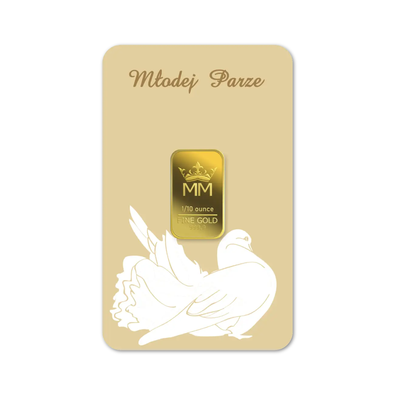 Sztabka Złota - Ślub 3.11 g | PUDEŁKO I GRAWER GRATIS!